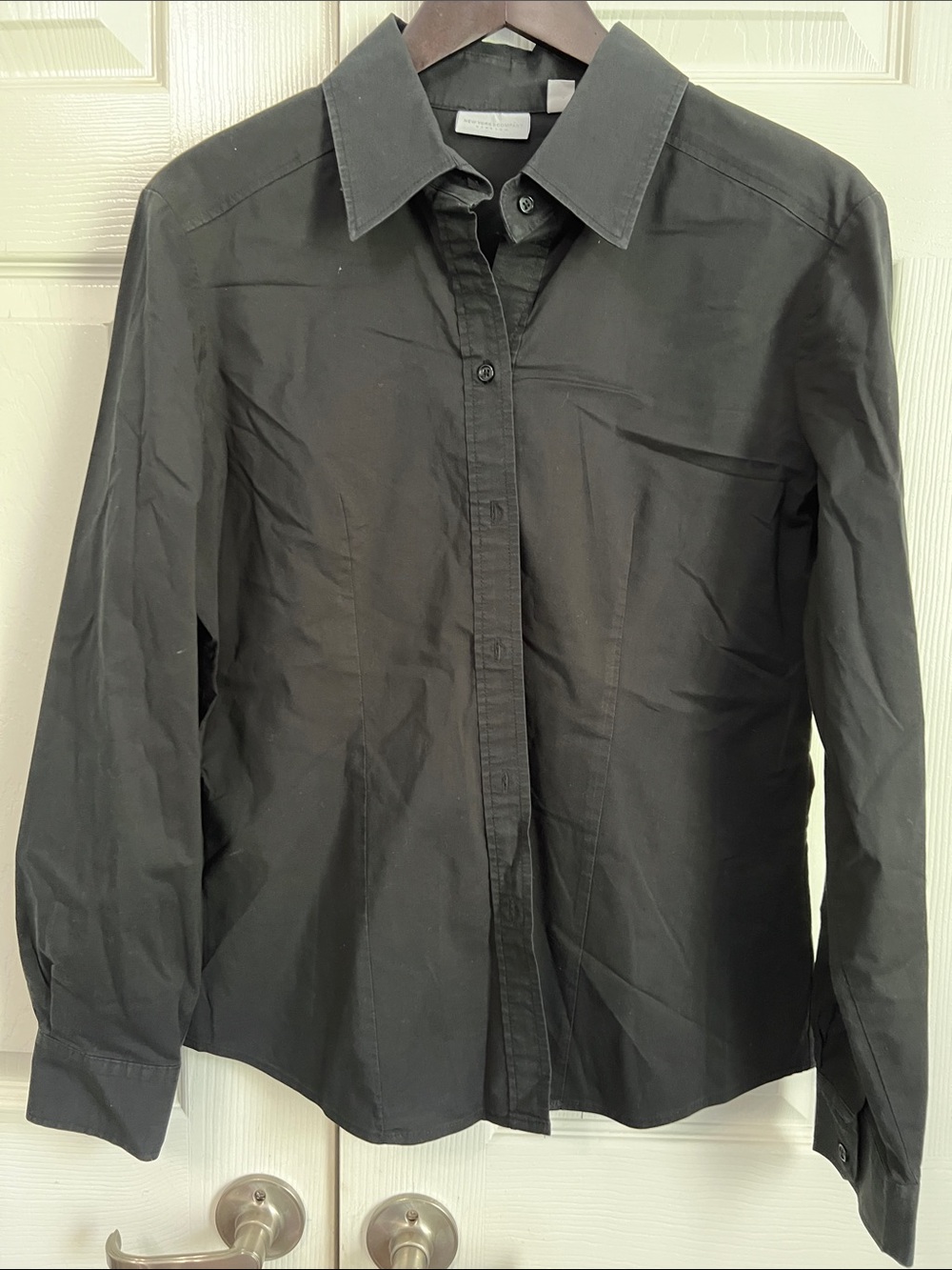 Women’s Black Button-Up Shirt